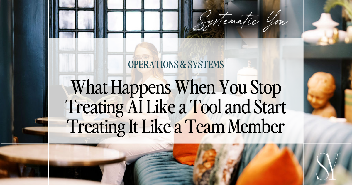 What Happens When You Stop Treating Al Like a Tool and Start Treating It Like a Team Member